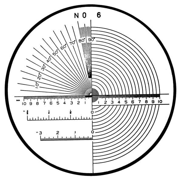 Mitutoyo 183-107 | Reticle | For Pocket Comparators | Series 183 - generaltechuae