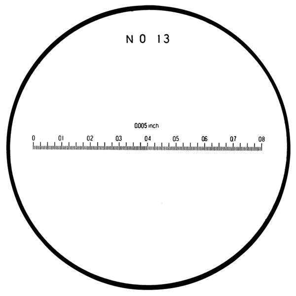 Mitutoyo 183-114 | Reticle | No.13 | For Pocket Comparator | Series 183