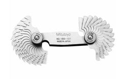 Mitutoyo 188-101 | Whitworth Screw Pitch Gage | Series 188 | Leaves 30 | Range 4 to 42 TPI - generaltechuae