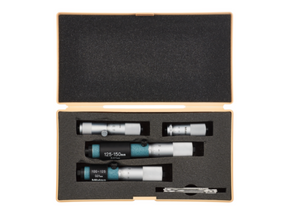 Mitutoyo 133-901 Tubular Inside Micrometer Set 50-150mm, (4 pcs.)
