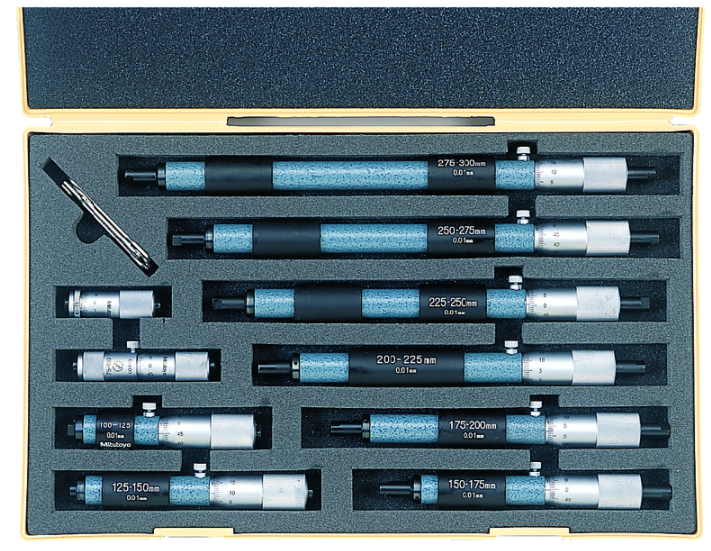 Mitutoyo 133-903 Tubular Inside Micrometer Set 2-6" (4 pcs.) - generaltechuae
