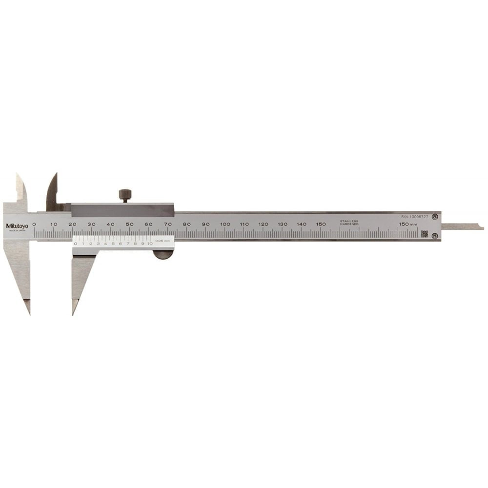 Mitutoyo 536-121 Point Vernier Caliper 0-150mm, Graduation 0.05 mm