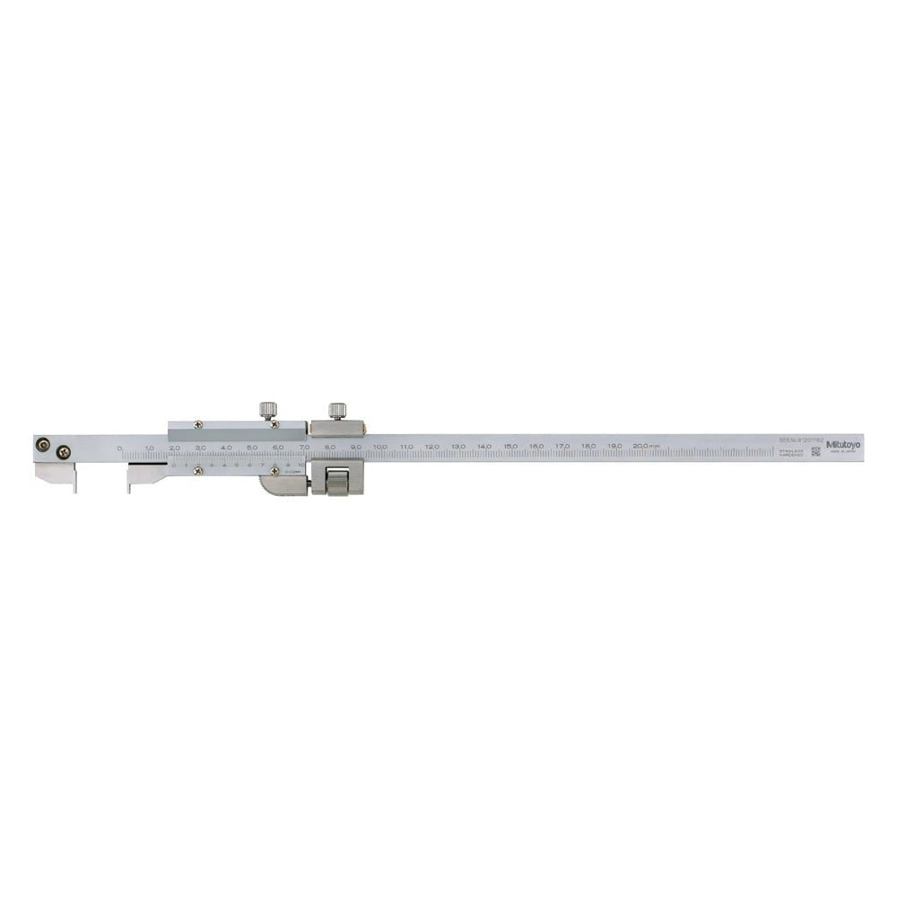 Mitutoyo 536-172 Hook Jaw Vernier Caliper 0-200mm, Graduation 0.02 mm with fine adjustment