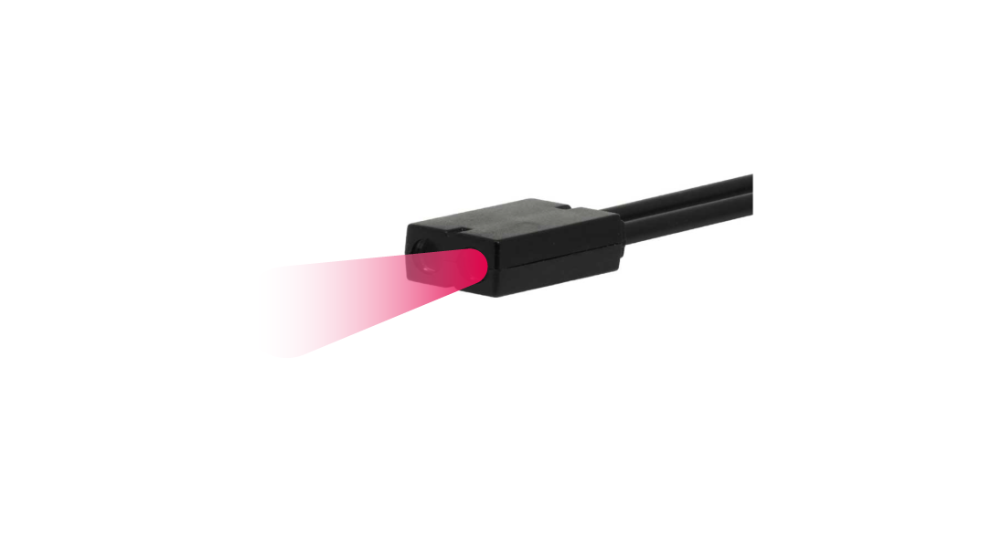 OPTEX FA NF-DR09 | Diffuse-Reflective Fibre Optic Cable | Square, Long range detection, Free-Cut