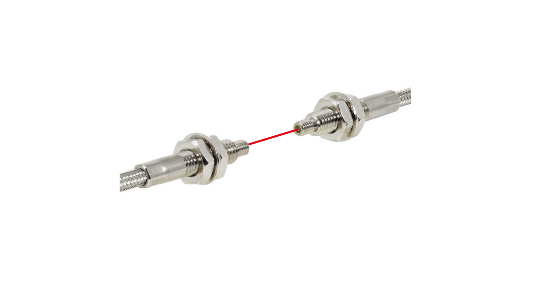 OPTEX FA NF-TH14 | Heat-Resistant Through-Beam Fibre Optic Cable | M4, Joint Type, Lens Attachable