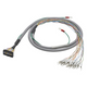 OMRON XW2Z-RY200C | I/O connection cable, with shield connection, MIL20 to fork terminals, 2 m