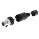 OMRON XS2G-D5S1 | Field assembly connector, M12 straight plug (male), 5-poles, A coded, screw connection, for cable diameters 5-6 mm