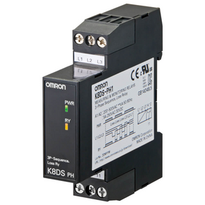 OMRON K8DS-PH1 | Monitoring relay 17.5mm wide, simultanious monitoring of phase sequence and loss in 3phase 3wire systems, One SPDT - generaltechuae