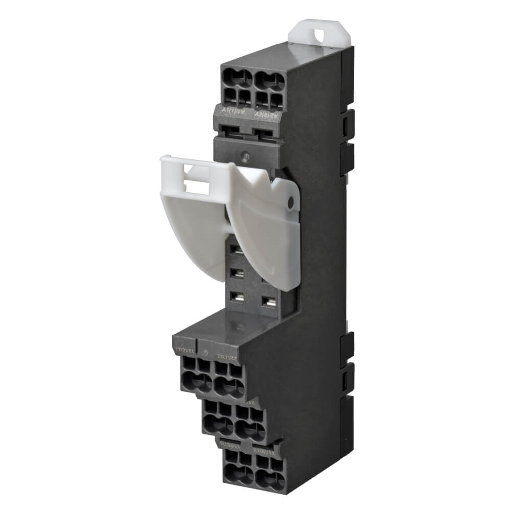 Omron P2RF-08-PU, G2R 8 Pin 250V ac DIN Rail Relay Socket, for use with G2R-2-S Series General Purpose Relay, H3RN Series Timer,