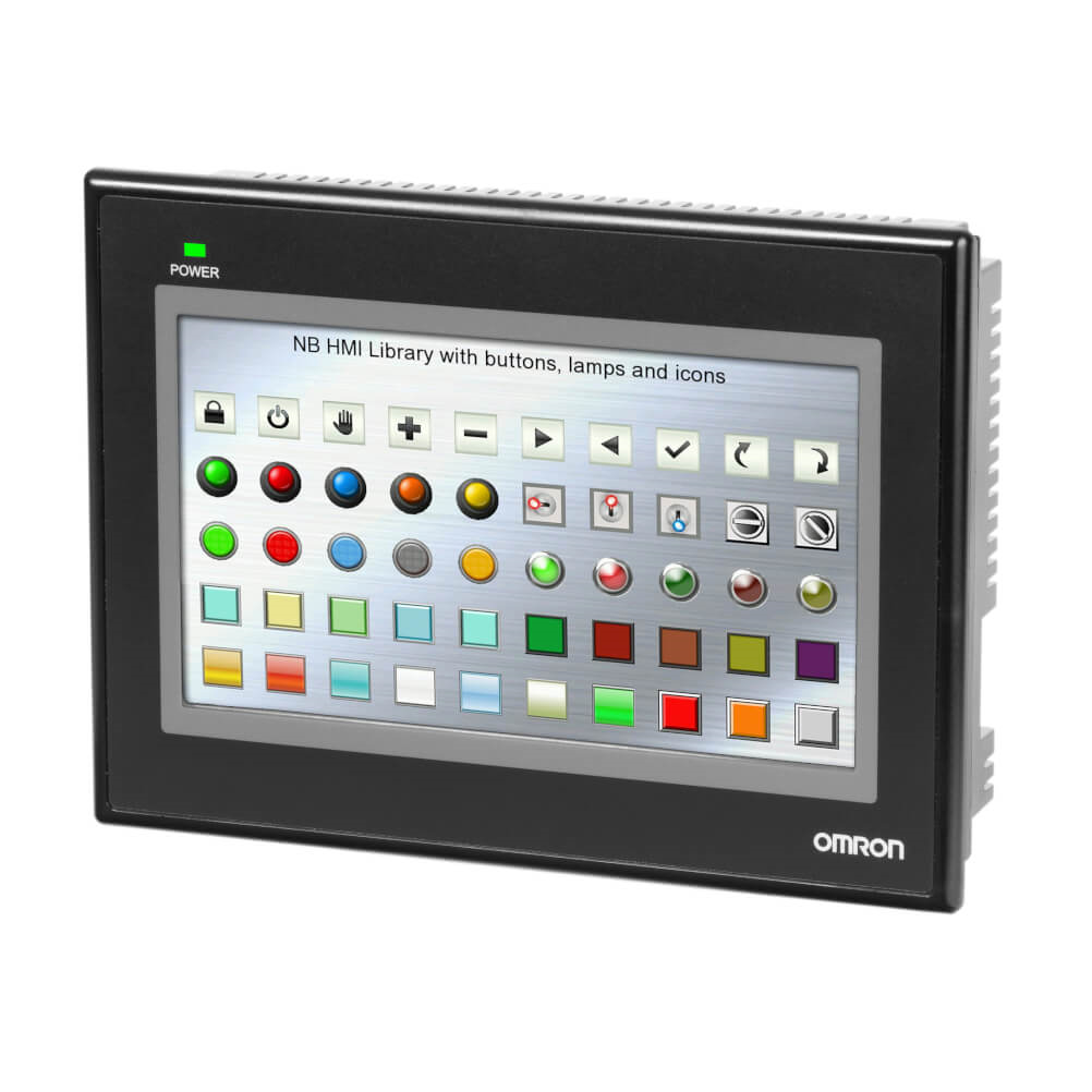 OMRON NB7W-TW01B | Touch screen HMI, 7 inch WVGA (800 x 480 pixel), TFT color, Ethernet + USB Host - generaltechuae