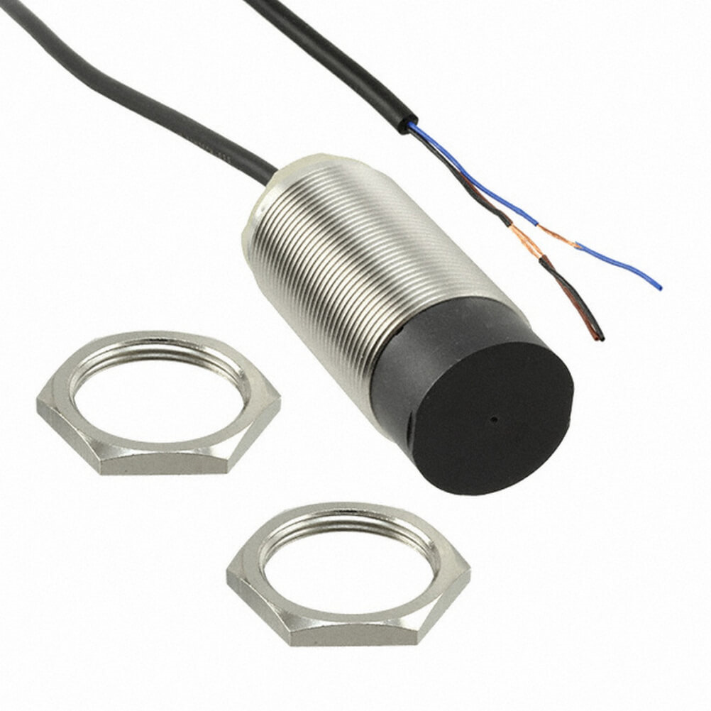 Omron E2B-M30KN20-WP-B1 2M, Inductive Threaded Barrel Proximity Sensor, M30, 20 mm Detection, PNP NO, 10 → 30 V dc