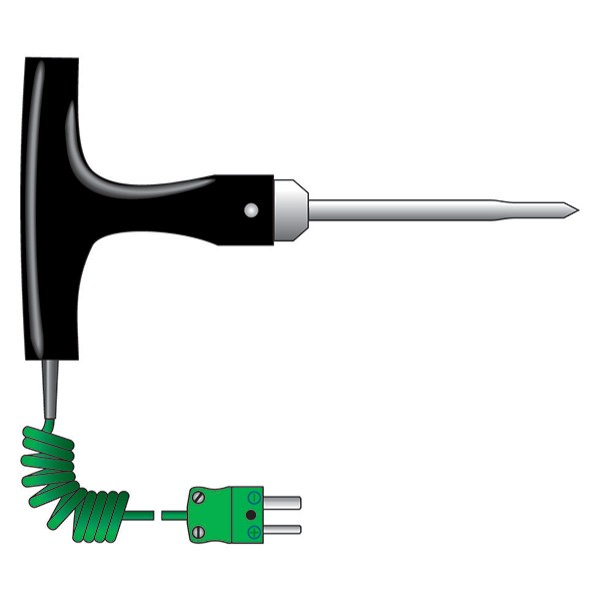 ETI 333-120 | Short T-Shaped Penetration Probe | 300 mm, Coiled Lead, Type K - generaltechuae