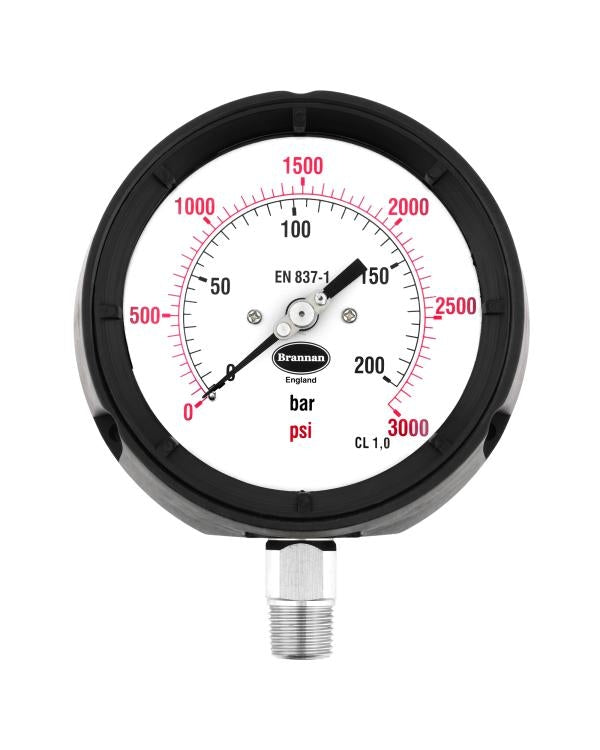 Brannan PG050 | Process Pressure Gauge, Phenolic Case | 115 mm, 0.5% Grade 2a - generaltechuae