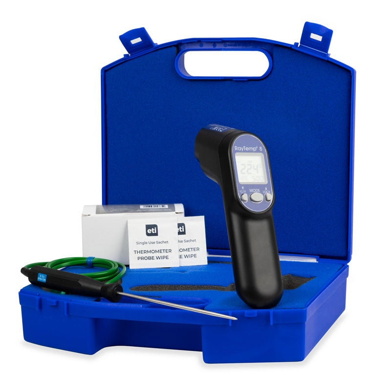 ETI 860-845 | RayTemp 8 Infrared Thermometer Kit | IR + Type K Probe, 12:1 - generaltechuae