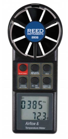 REED 8906 Vane Thermo-Anemometer with Air Volume - generaltechuae