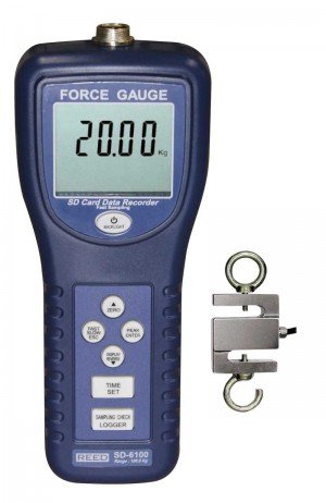 REED SD-6100 Data Logging Force Gauge, 220lbs (100kg)