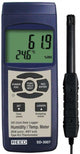 REED SD-3007 SD Series Thermo-Hygrometer Datalogger, 32 to 112°F (0 to 50°C), 5-95%RH, Wetbulb / Dewpoint Temperatures