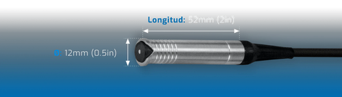 DMQ QCS234 | Straight V-Cut Ferrous Probe | 0–1500 µm, Ø12 mm - generaltechuae