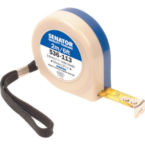 Senator 2M/6ft  Mylar COATED PUSH-PULL STEEL TAPE
