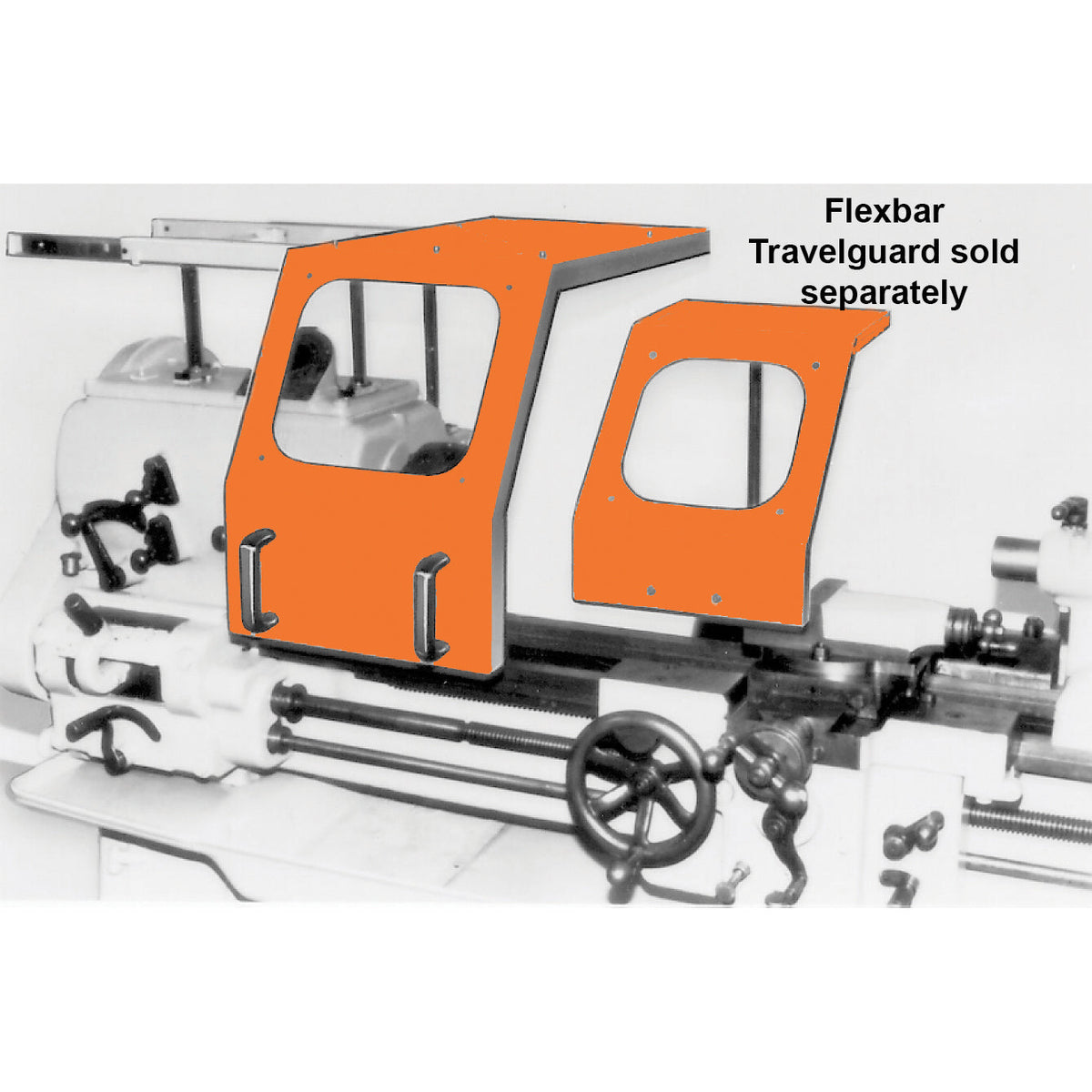 Flexbar 13084 | Slide-Track Latheguard Chuck Guard | 48" Capacity - generaltechuae