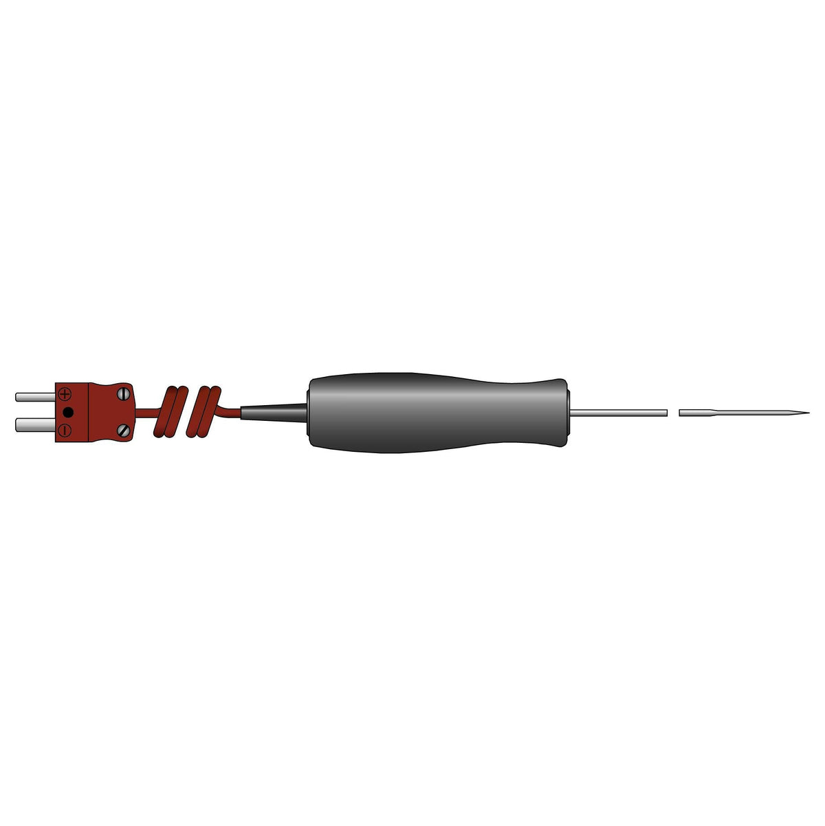 ETI 327-158 | Small Handled Fast Response Penetration Probe | Type T, Coiled Lead, Ø3.3 x 100 mm - generaltechuae