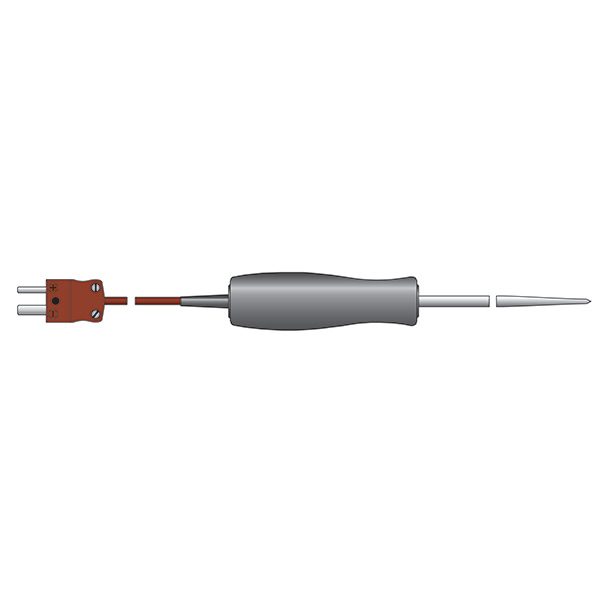 ETI 127-162 | Small Handled Penetration Probe | Type T, Straight Lead, Ø3.3 x 100 mm - generaltechuae