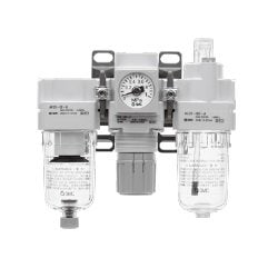 SMC AC60-10G-B | Air Filter, Regulator and Lubricator Unit | Material Polycarbonate Case | Filter Rating 5¼m - generaltechuae