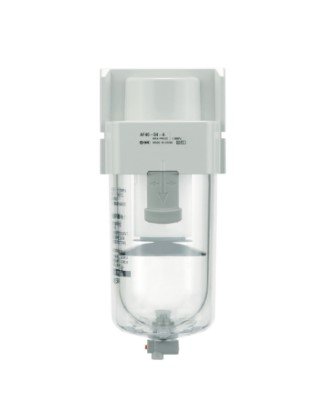 SMC AF40-04-A | Air Filter | Transparent Bowl | Series AF | Connection Rc 1/2 | Filtration Rating 5 µm