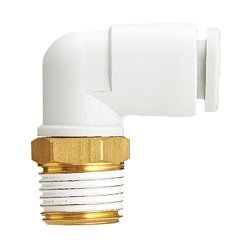 SMC KQ2L08-02AS | Elbow Fitting | Series KQ2 | Connection R 1/4 Male | Tube Size 8mm - generaltechuae