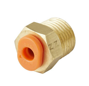 SMC KQ2H06-01AS | Straight Fitting | Threaded-to-Tube | Series KQ2 | Connection R 1/8 Male | Tube Size 6mm