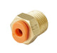 SMC KQ2H08-03AS | Straight Fitting | Threaded-to-Tube | Series KQ2 | Connection R 3/8 Male | Tube Size 8mm