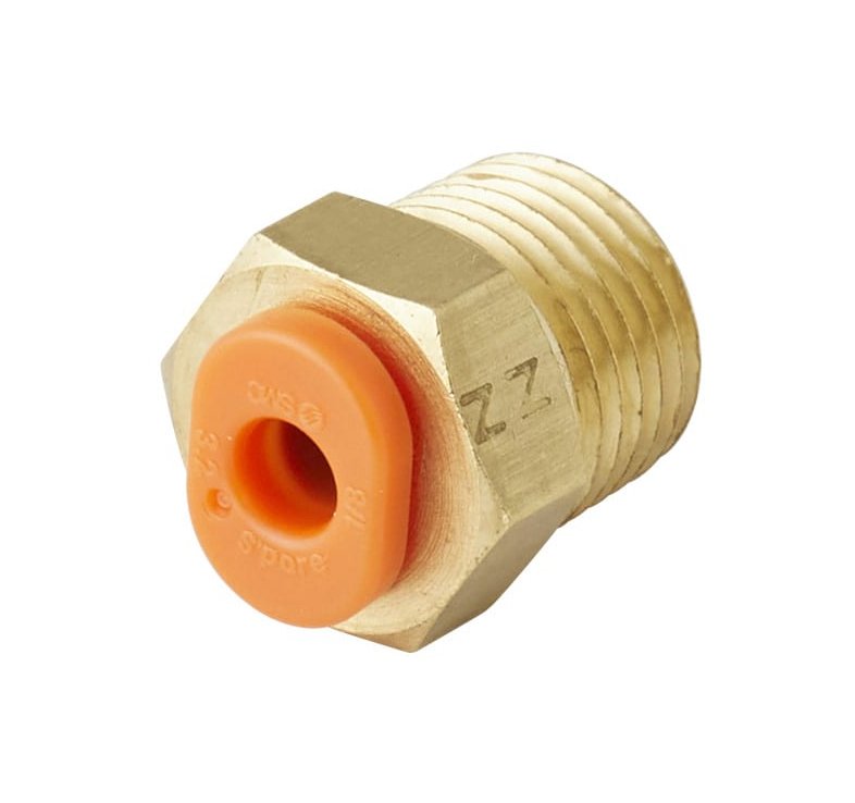 SMC KQ2H10-02AS | Straight Fitting | Threaded-to-Tube | Series KQ2 | Connection R 1/4 Male | Tube Size 10mm