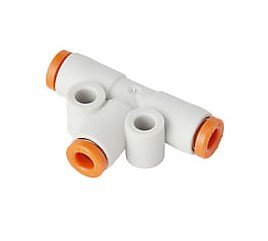 SMC KQ2T06-00A | Union TEE Fitting | Tube-to Tube Adaptor | Series KQ2 | Tube Size 6mm