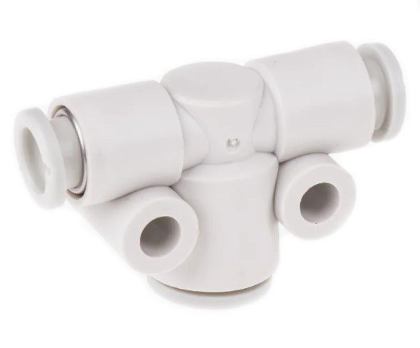 SMC KQ2T06-08A | TEE Fitting | Different Diameter | Series KQ2 | Output Diameter 8mm | Input diameter 6mm