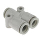 SMC KQ2U08-00A | Union Y Fitting | Tube-to Tube Adaptor | Series KQ2 | Tube Size 8mm