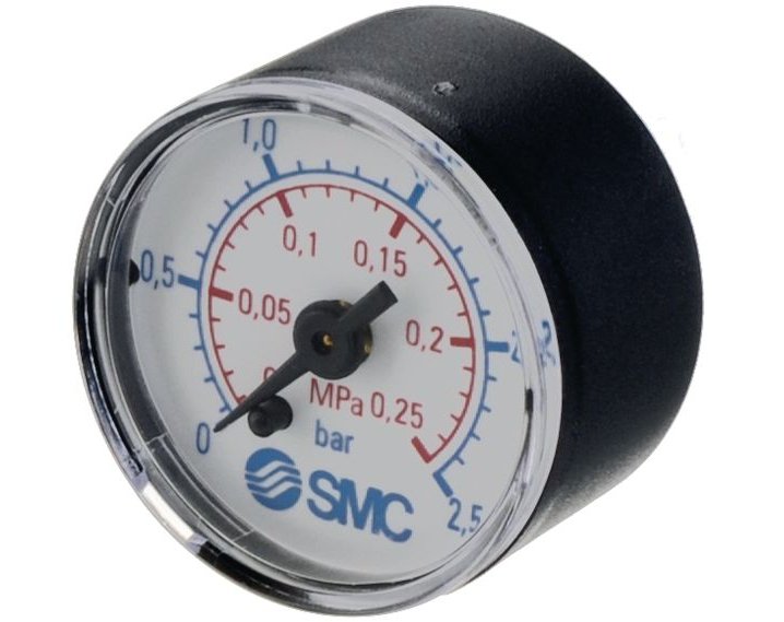 SMC K8-10-40 | Pressure Gauge | Analogue | K-series | Max Pressure 10 bar | Outside Diameter 40mm