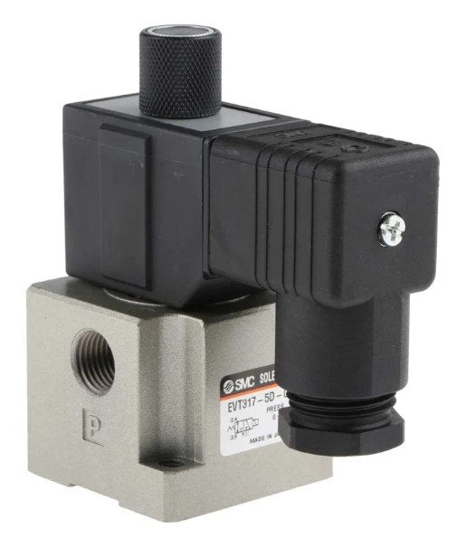 SMC EVT317V-5D-02F-Q | Solenoid Valve | Vacuum | Series VT317 | Connection G 1/4 | Voltage 24V dc