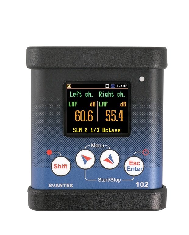Class 1 Dual-Channel Noise Dosimeter | Measurement Range 45 dBA RMS to 141 dBA Peak