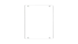 OPTEX FA TCSR-OPF-S43x35 | OPF Series Scratch-Resistant Cover | 6H Pencil Hardness, t1.0 mm