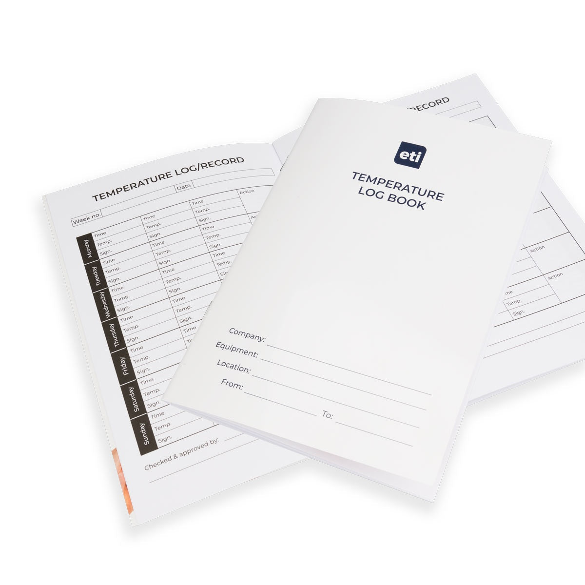 ETI 831-100 | Temperature Log Book A5 | Single Book - generaltechuae