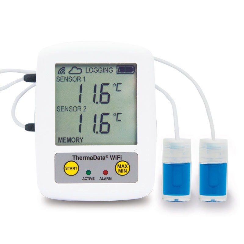 ETI 298-111-PHM | ThermaData WiFi Pharm Data Logger | TD2F PHM, 2 Probes - generaltechuae