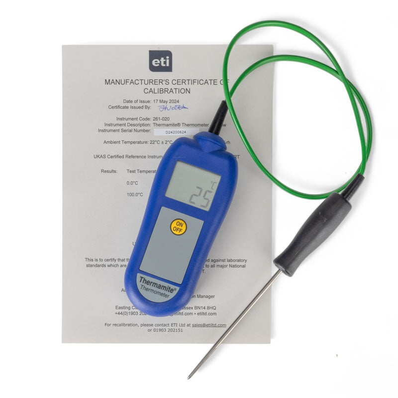 ETI 261-020 | Thermamite HACCP Process Thermometer | Yellow, -50 to 300 °C, with Probe - generaltechuae (4)