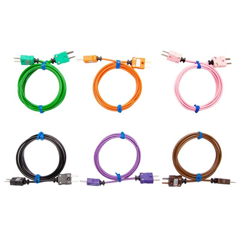 ETI 816-100 | Thermocouple Lead Set for MicroCal | 6 leads, K, J, T, R/S, N, E - generaltechuae