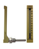 Brannan 85/104/0 | Industrial V-Line Thermometer | 90° angle, 150 mm, Polypropylene, -30 to +50 °C/°F, 75 mm pocket - generaltechuae