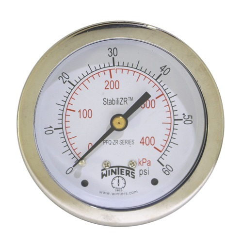 Winters PFP853ZRR1R11 | Premium Stainless Steel StabiliZR Gauge | 0-10000 psi / 0-700 bar | 2.5" Dial Display | +/-1.5% Accuracy | 1/4” Back - generaltechuae
