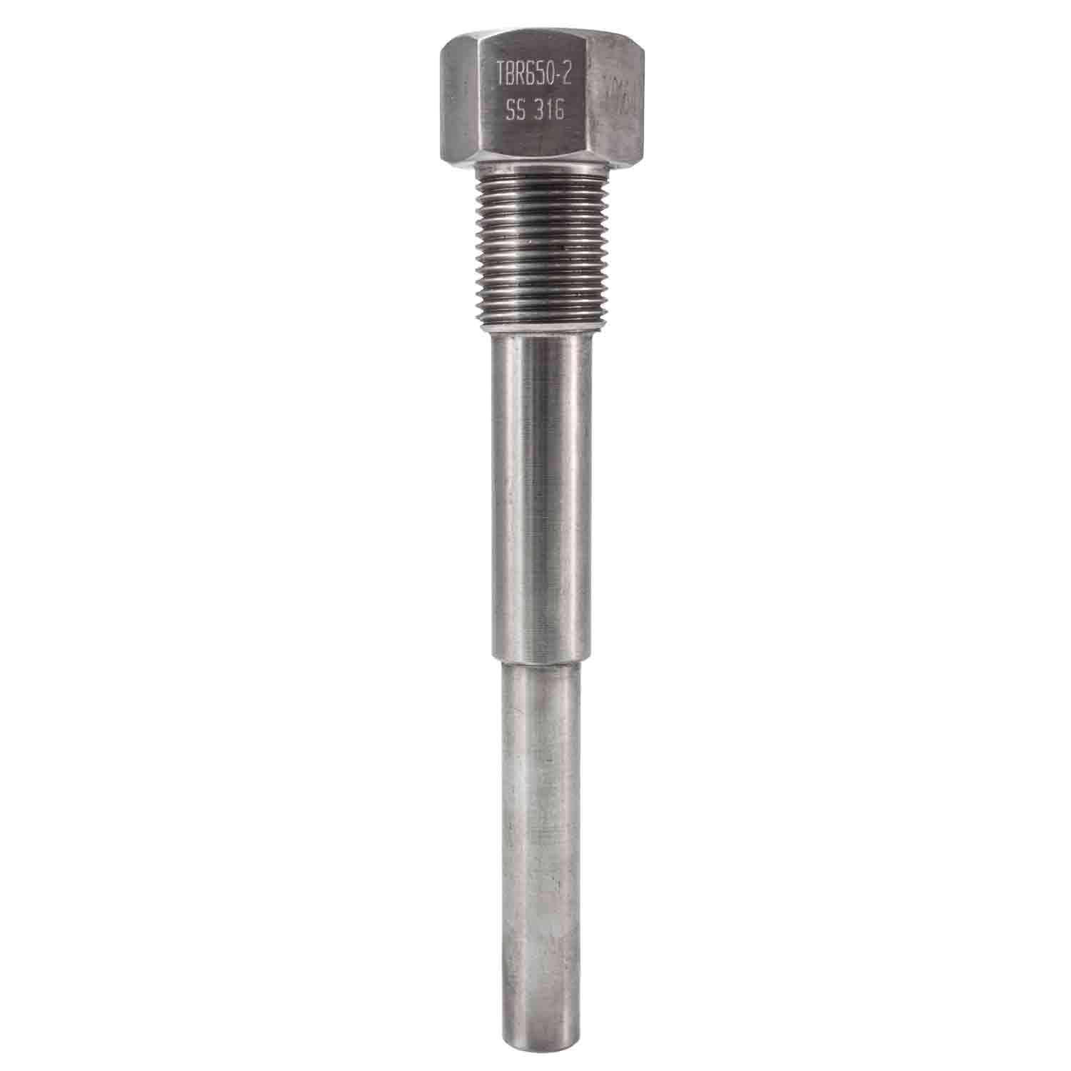 Winters TBR650-2 | Bi-Metal Threaded Thermowell |  NPT Connection 1/2”,