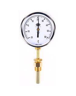 Brannan 96/665/0 | Liquid Expansion Dial Thermometer | 100 mm, Back, 200 mm Stem, 150 mm Pocket, 0 to +120 °C, °C - generaltechuae