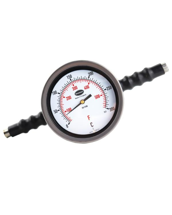 Brannan 15/421/0 | Portable Liquid Expansion Dial Thermometer | Asphalt/Bitumen, 600 mm stem, 0 to 300 °C/°F - generaltechuae
