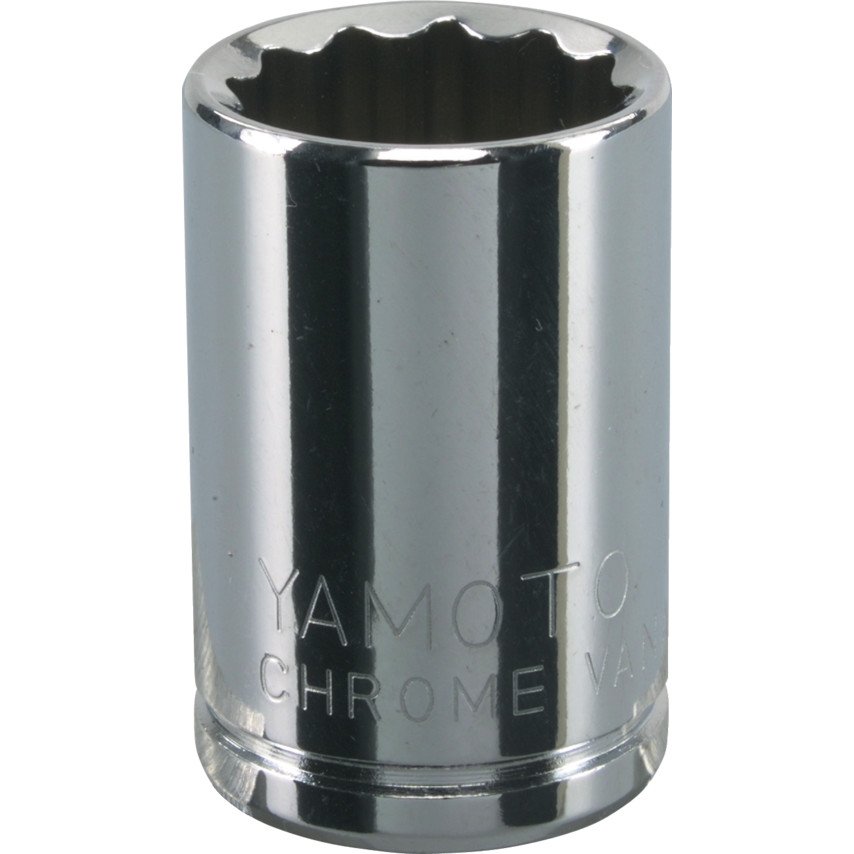 Yamoto - 3/8 inch Drive, 20mm Bi-Hexagon Standard Length Sockets - 12 Points