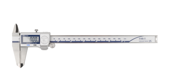 Mitutoyo 500-732-20 Digital ABS Caliper CoolantProof IP67, In/Met, 0 - 200 mm (0 - 8")